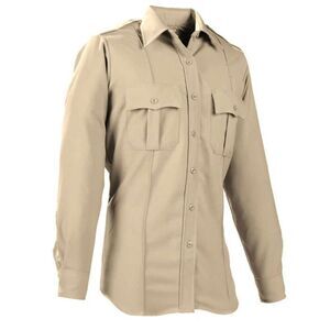 Elbeco Women's Tan Poly/Cotton Teflon Paragon Plus Style OP875-3 Shirt NEW